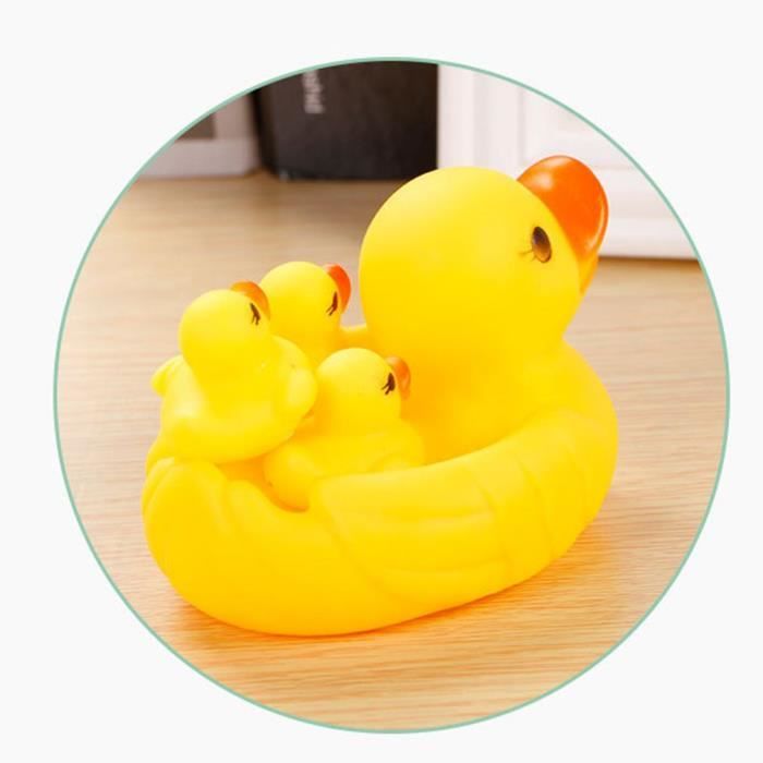 Chennyfun – Lot De Canards Flotteurs En Caoutchouc Qui Couinent, Jouets De Bain Jaunes Pour Enfants, Douche Et Fêtes