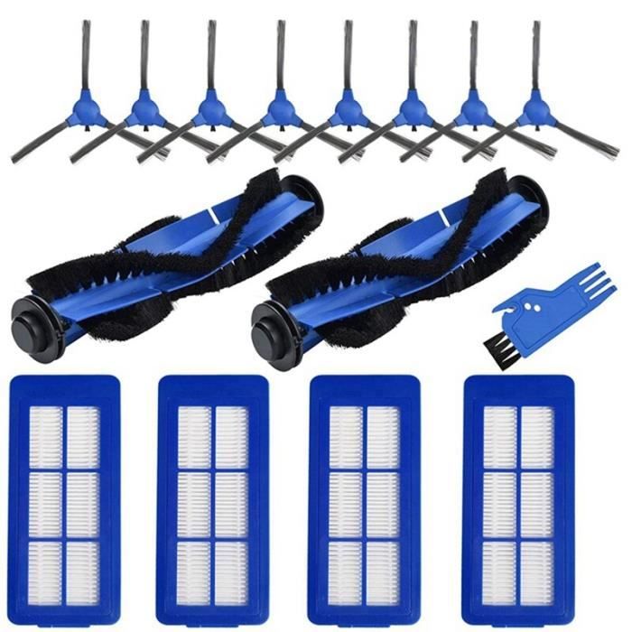 Reserveonderdelen-accessoireset voor Eufy RoboVac 11S, RoboVac 15C, RoboVac 30, RoboVac 30C, RoboVac 12, RoboVac 35C - stofzuigerfilter, 10 zijborstels, 8 filters, 1 voorfilter, 1