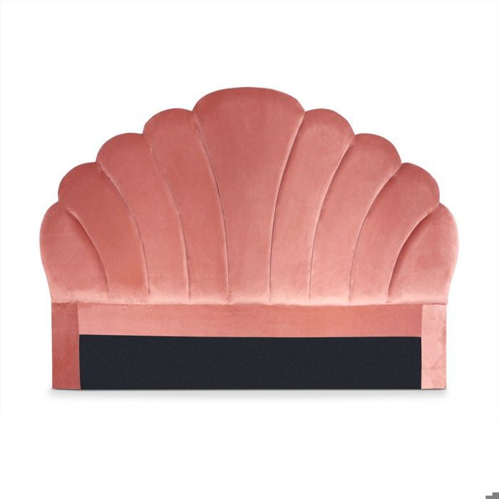 Tete De Lit Mermaid 140 Cm Velours Rose Cdiscount Maison