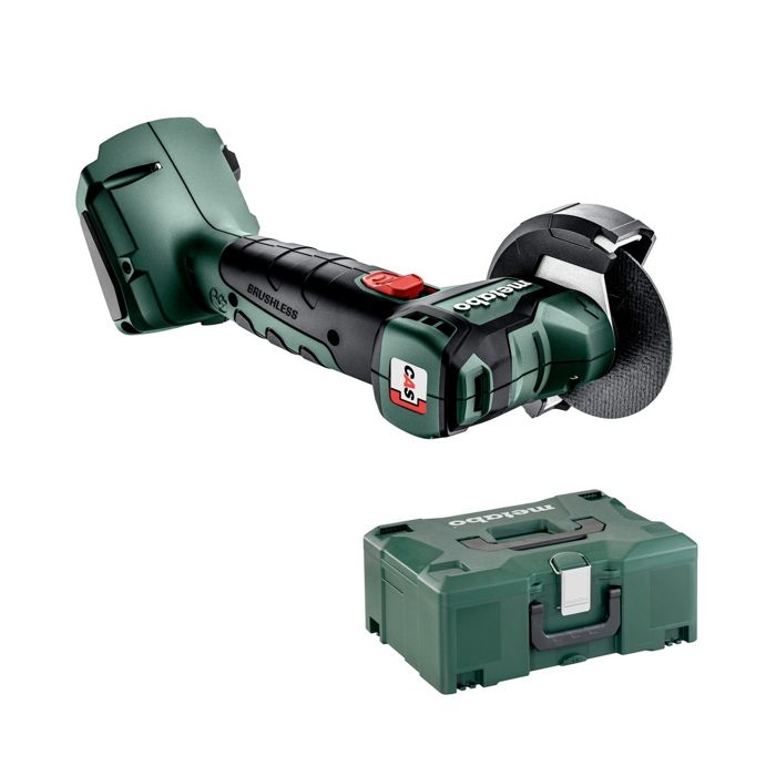 Meuleuse d'angle 18V CC 18 LTX BL D76mm sans batterie ni chargeur + coffret MetaBOX METABO 600349840