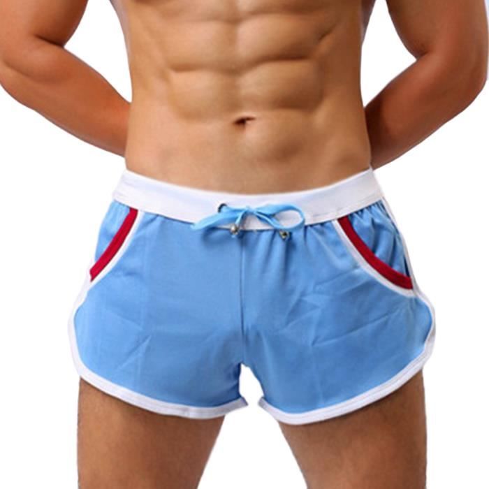 7064 Shorts De Sport Pour Hommes Respirant Séchage Rapide Couleur Unie Vêtements