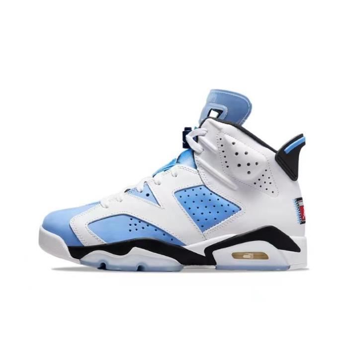Air jordan 6 on sale blanc et bleu