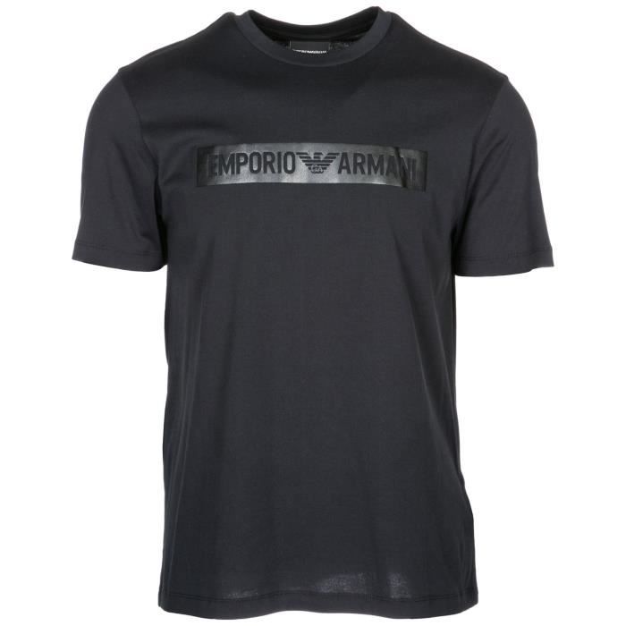 EMPORIO ARMANI HOMME 3G1T881J30Z0999 NOIR COTON T-SHIRT Noir - Achat / Vente t-shirt - Cdiscount