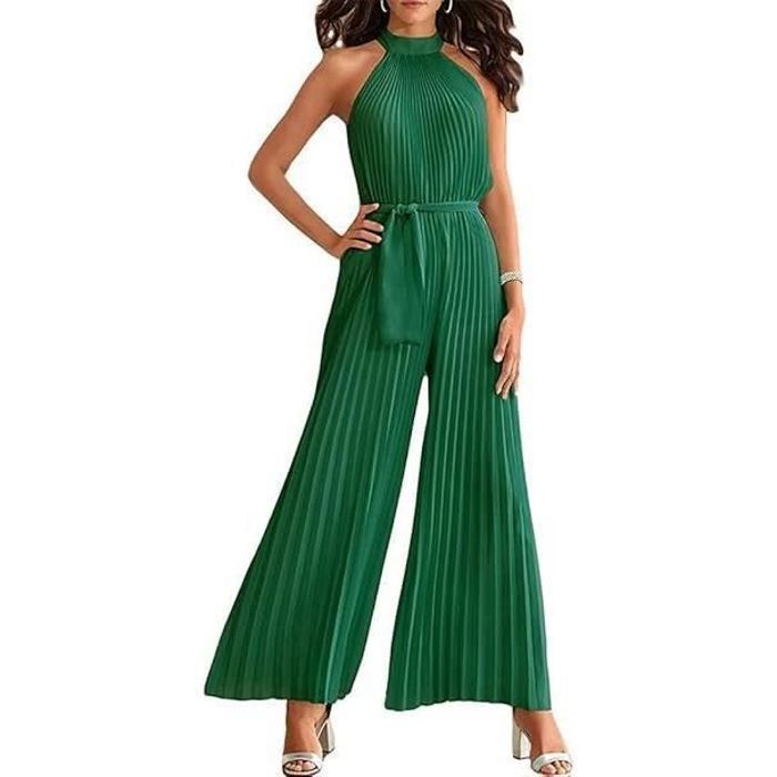Combinaison Femme Élégante Sans Manches - Léger Et Respirant - Pour Soirée Ou Événement Chic - Taille Unique