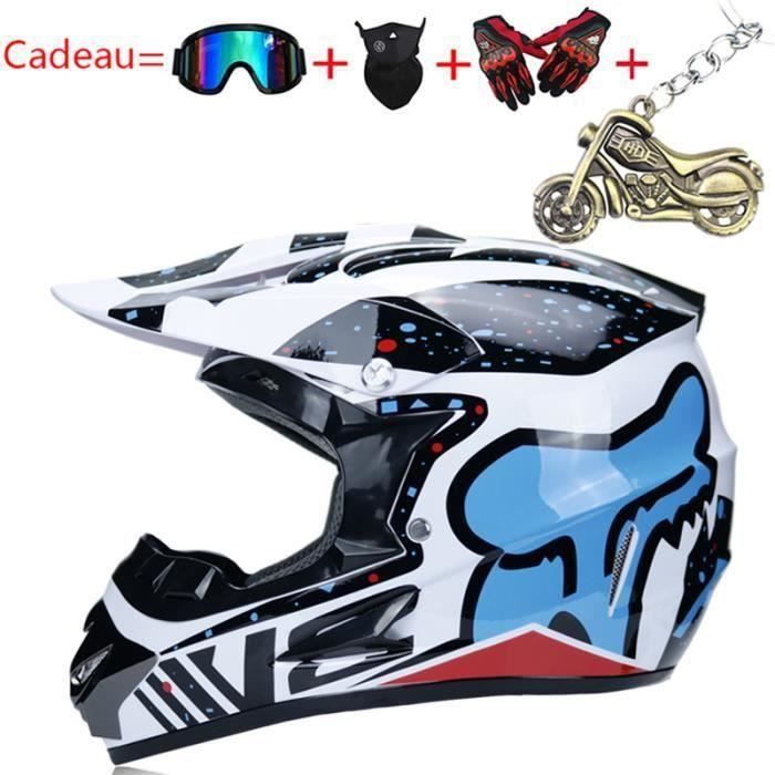 Casque Motocross Intégral Certifié DOT - Tailles S à XL, ABS, Avec Lunette, Pour VTT, Enduro, Jeunes Et Adultes - 2