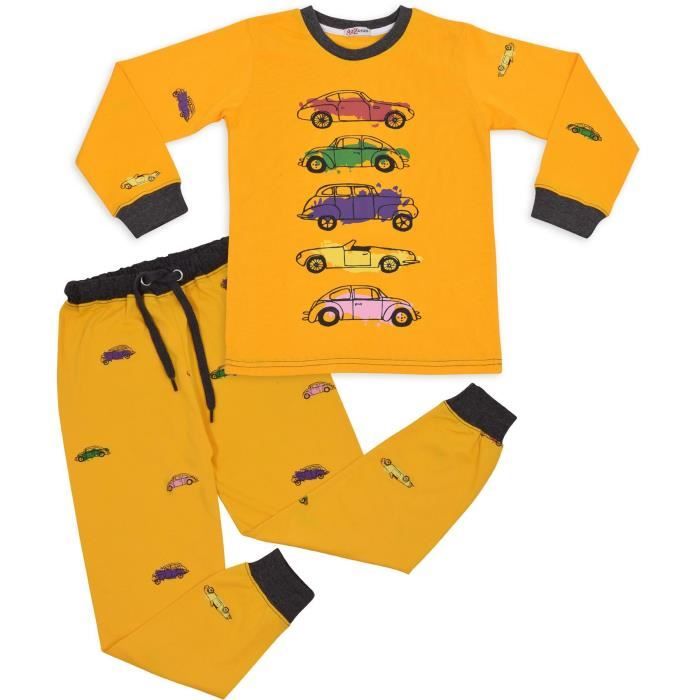 Enfants Vêtements Garçons Cars Pyjama Set 2T-7T confortable Sleepwear Respirant pyjama