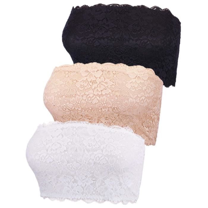 Soutiens-Gorges Fille Bretelles Fines - TupTam - Lot De 5 - Coton/Élasthanne - Noir Ou Blanc