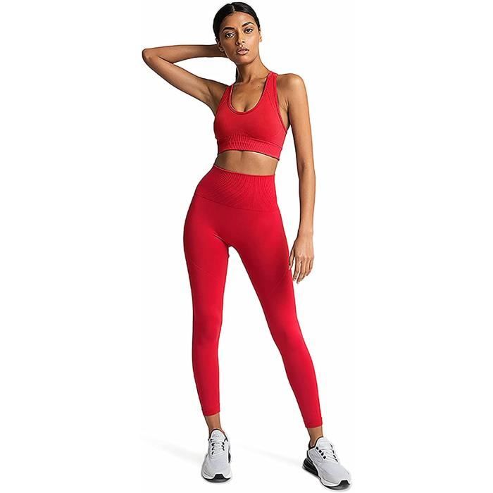 Legging sport rouge femme online
