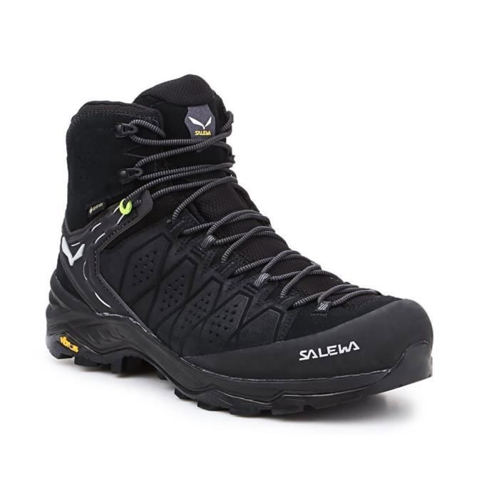 Chaussures de randonnée - SALEWA - MS Alp Trainer 2 Mid Gtx - Noir - Respirantes - Confort optimal Chaussures de randonnée - SALEWA - MS Alp Trainer 2 Mid Gtx - Noir - Respirantes - Confort optimal