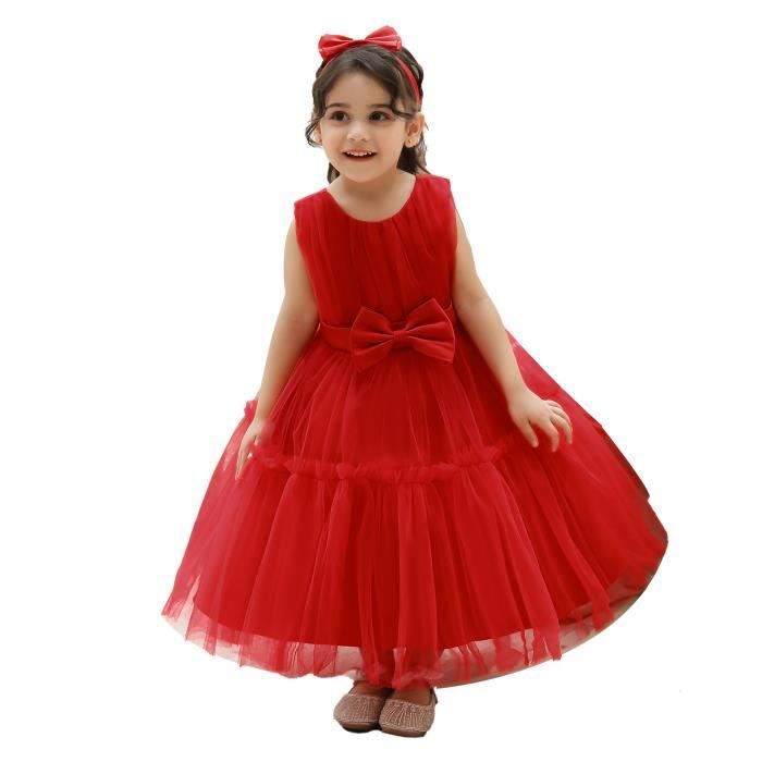 Robe Fille Enfants Bouffante Princesse Performance Fête d'Anniversaire ...