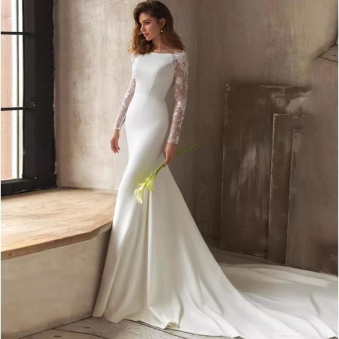 Robe longue dentelle transparente new arrivals