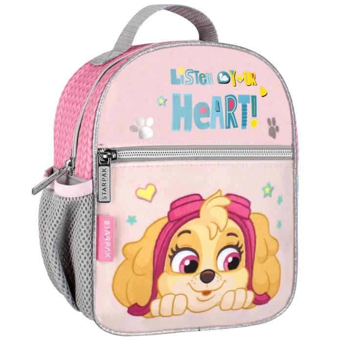 Paw Patrol Sac à Dos Et Sac à Lunch – Rose – Enfant – Fermeture éclair – Entretien Facile – Cadeau Fan De La Pat’Patrouille