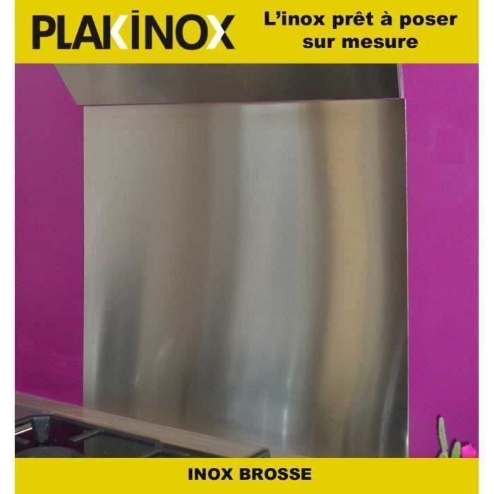 PLAKINOX 90 x 75 cm INOX BROSSE 304 1.5 mm CREDENCE EN INOX
