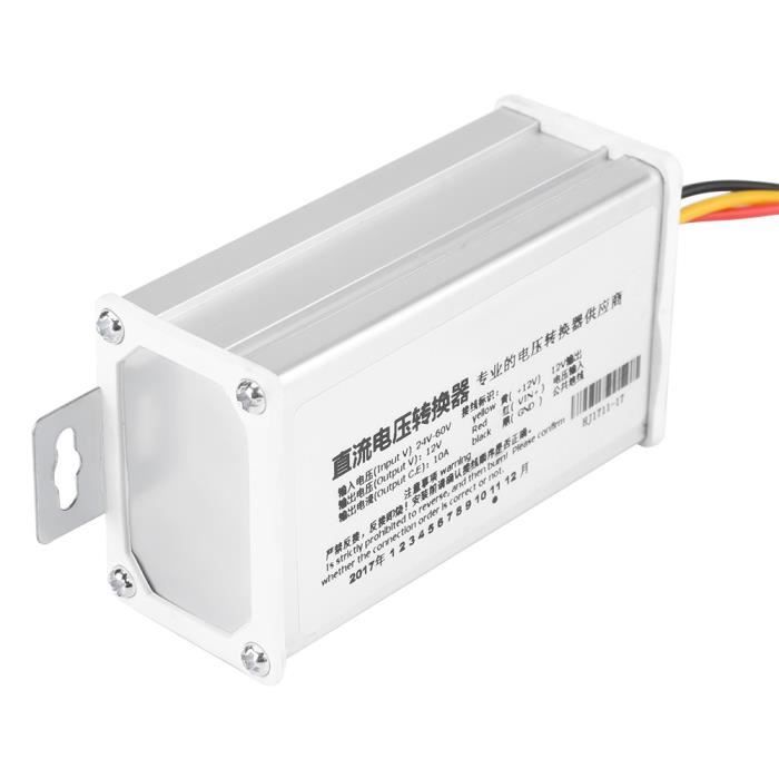 Convertisseur 24V-60V Vers 12V Pour Véhicule électrique – Régulateur 10A/120W Pour Scooter, Vélo électrique, Kart