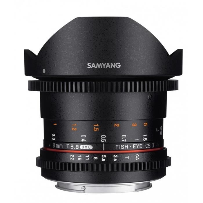 Samyang 8mm T3.8 Fish-eye CS II VDSLR II Sony E