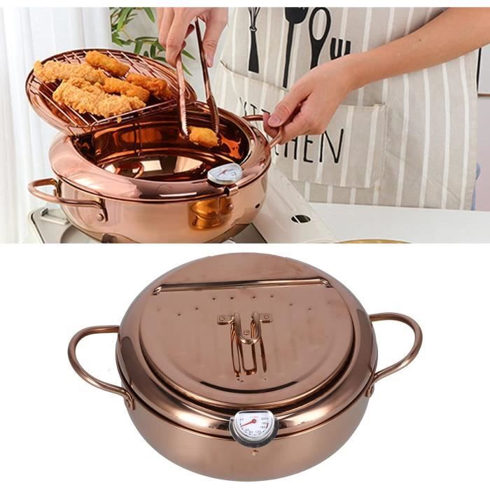 Friteuse Japonaise Tempura En Acier Inoxydable Avec Contrôle De La