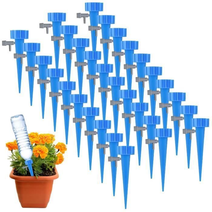 30 Goutteurs Arrosage Automatique Réglables - Bouteilles Goutte à Goutte Pour Plantes Intérieur Extérieur