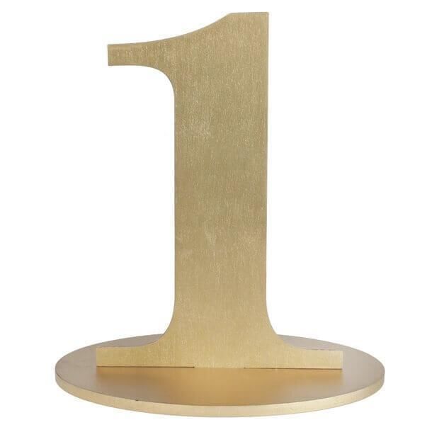 Centre De Table Anniversaire Or Chiffre 1 X1 Ref 6184 Cdiscount Maison