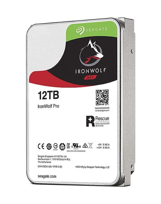 Disque dur interne SEAGATE IronWolf Pro - 12 To - SATA 6Gb/s - 7200 trs/min
