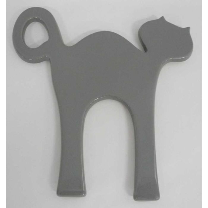 petit dessous de plat chat en laiton vintage déco chic 60s