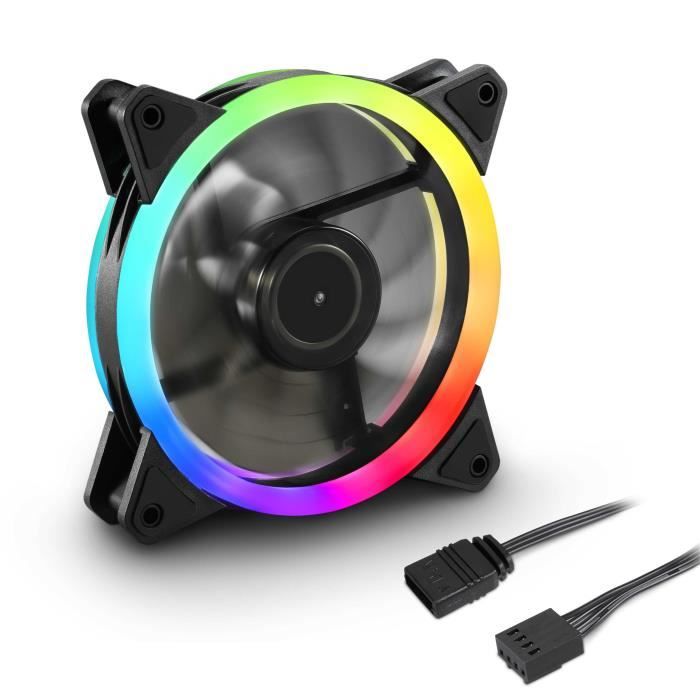 Sharkoon Shark Blades Pwm Rgb Fan - vue 5