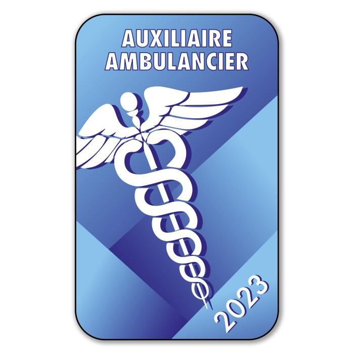 Autocollant Sticker - Vignette Caducée 2023 pour Pare Brise en Vitrophanie  - V5 Auxiliaire Ambulancier - Cdiscount Auto