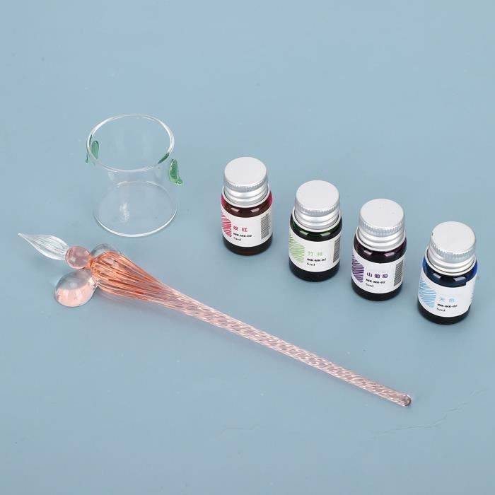 Ensemble Stylo Et Plateau En Verre FELISSIMO - Édition Limitée KOBE Japon