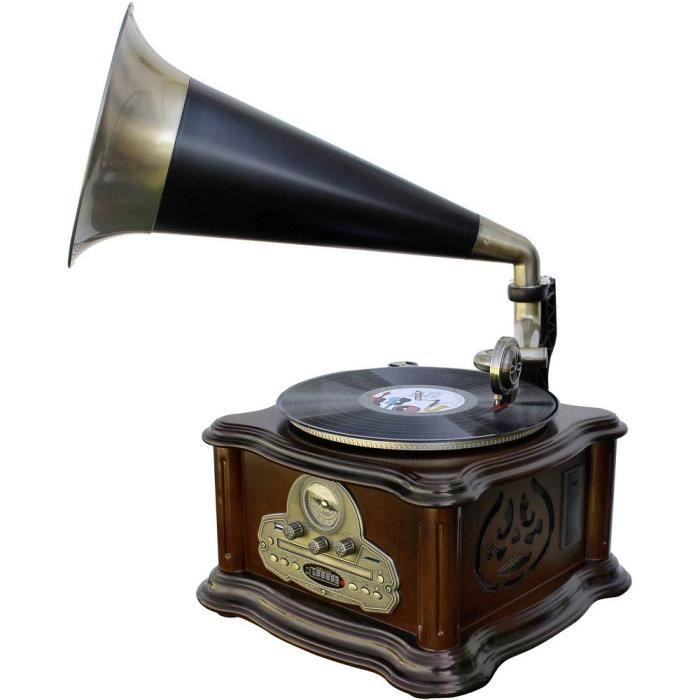 Platine - SOUNDMASTER - NR917 - Marron - Vintage - Bluetooth et Enregistrement