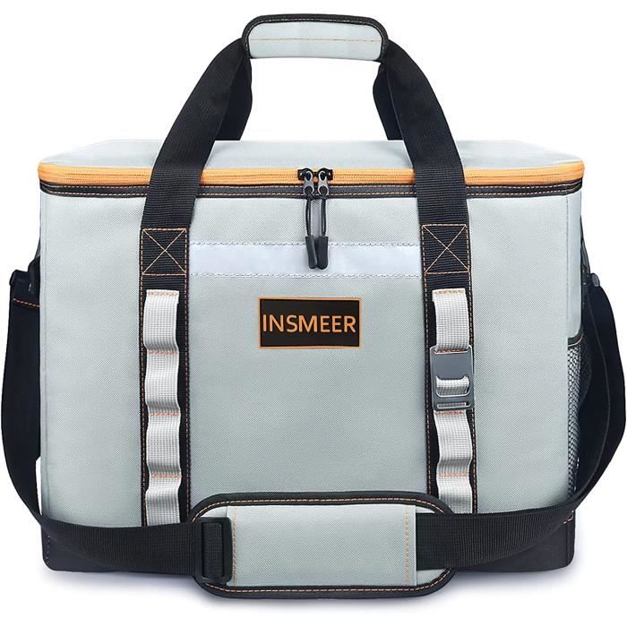 INSMEER Glaciere Souple Isotherme 65 Canettes 48L Grand Sac