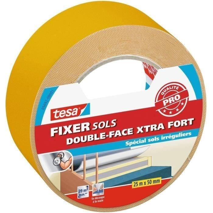 TESA Fixation sol double face moquette extrafort 25mx50mm