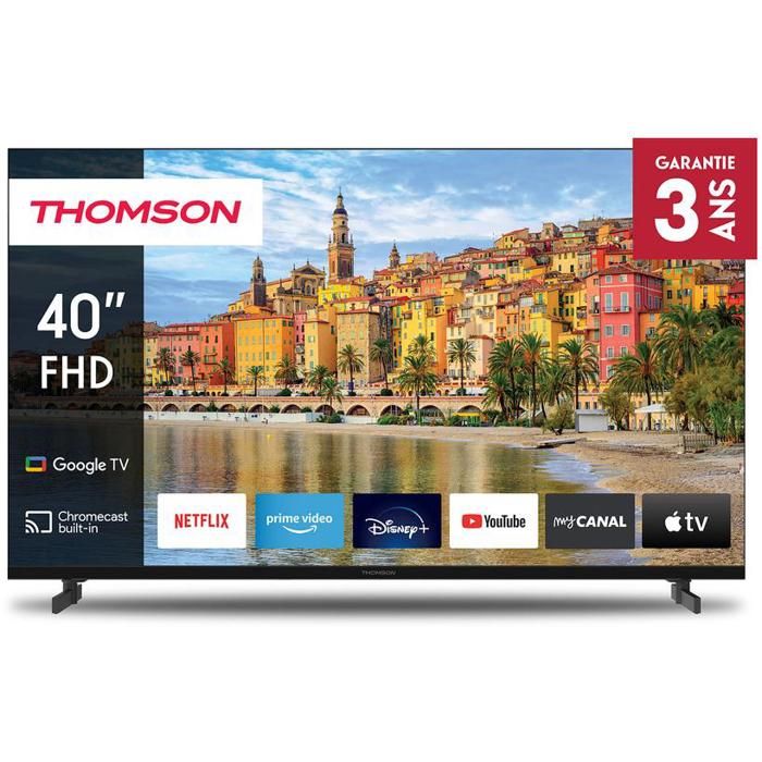 TV LED Full HD 101 cm Thomson 40FG2S14 - Google TV - Wi-Fi - Bluetooth - Chromecast intégré