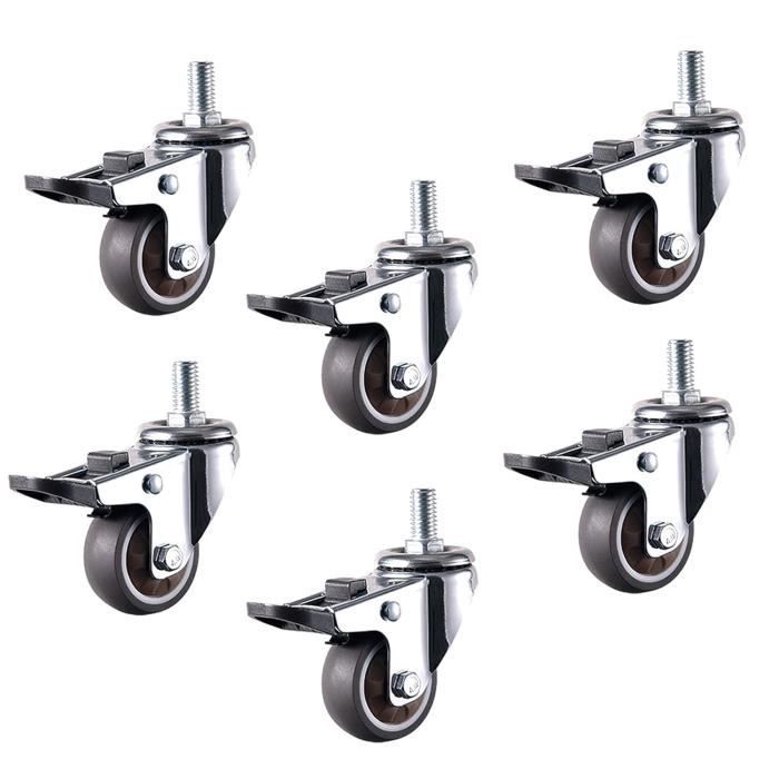 Lot De 4 Petites Roues Pivotantes De 32 Mm