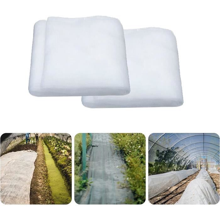 Filet Anti-insectes 60 Mesh (1.3mm) – 3m X 6m, Polyéthylène, Protection UV Pour Serre
