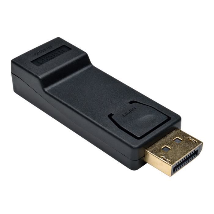 Tripp Lite DisplayPort to HDMI Adapter Converter DP to HDMI M-F Adaptateur vidéo DisplayPort - HDMI HDMI (F) pour DisplayPort…