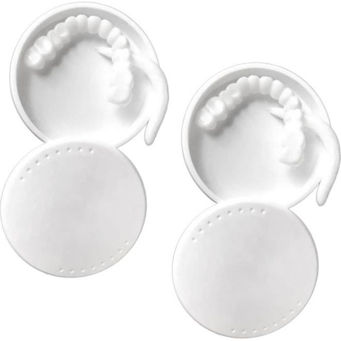 2x Snap Inférieur Bas Faux Dents Facettes Couvre-dents Simulation Brace