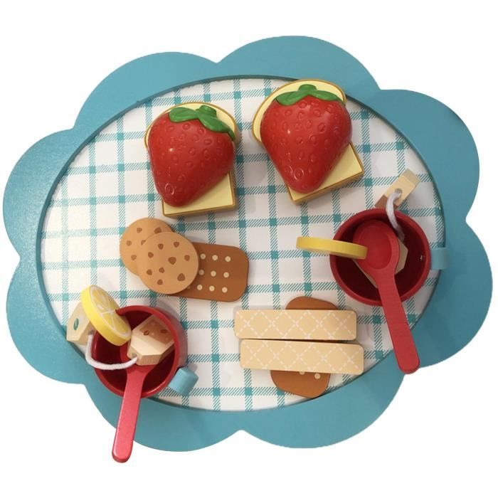 JOYIN Faire Semblant de Jouer Service à thé, Accessoires Alimentaires pour Jouer,Service à thé en Plastique, Mini Cuisine pour Enfants, Cadeaux pour Tout-Petits garçons Filles âgés de 1,2,3,4,5,6 Ans