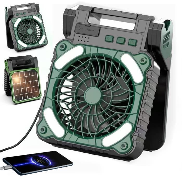 Ventilateur Solaire Pour Serre 5W - Panneau + Ventilateur | Pour Poulailler, Camping-Car, Jardin