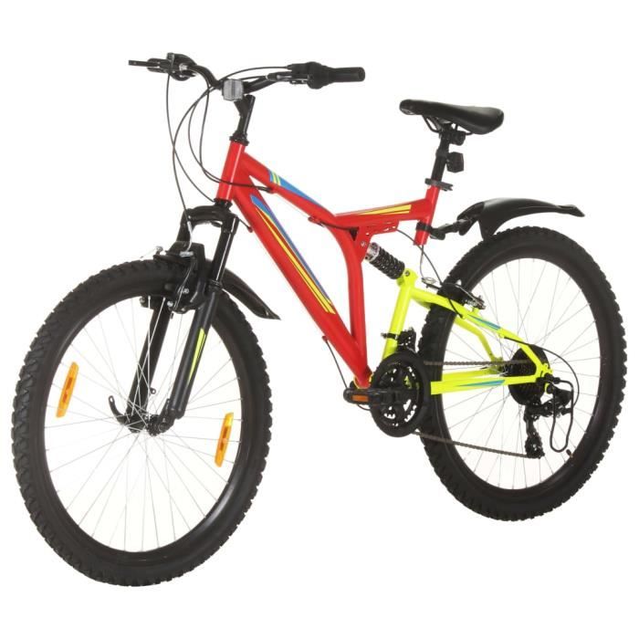 CYA Velo de montagne 21 vitesses Roue de 26 pouces 49 cm Rouge NOUVEAU Cdiscount Sport