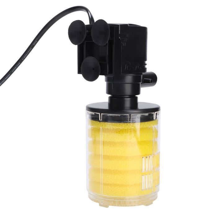 Comparer les prix de VGEBY filtre d'aquarium 3 en 1 filtre filtrant l'eau de pompe d'aération d'oxygène pour l'aquarium d'aquarium prise ue 220V