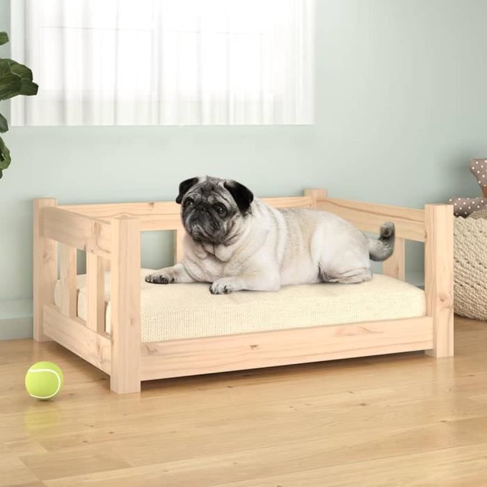 vidaXL Lit pour chien Bois de Pin