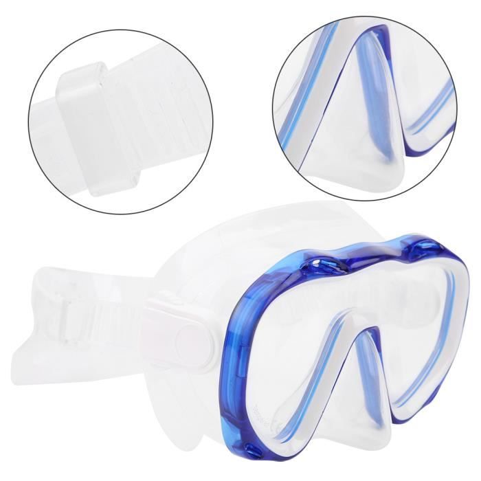 Masque De Plongée Panoramique Micisty Adulte - 180° Anti-buée Verre Trempé