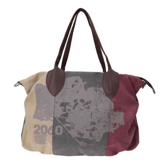Sac Tote Bag En Toile Femme Motif Ballon De Basket - 38x46 Cm - Grand Sac Bandoulière Pour Shopping, Voyage