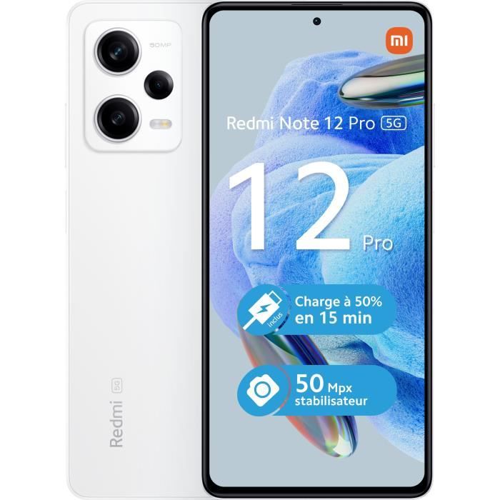 XIAOMI Redmi Note 12 Pro 128Go 5G Blanc