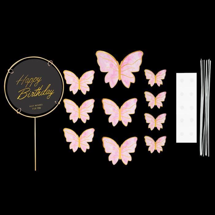 Gâteau "Papillon" - Pompons Et Macarons