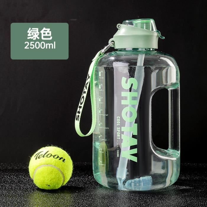 Gourde de 1,5 l, Sans BPA, Matériau sûr en Tritan, grande bouteille d'eau de Gourde de 1,5 l, Sans BPA, Matériau sûr en Tritan, grande bouteille d'eau de