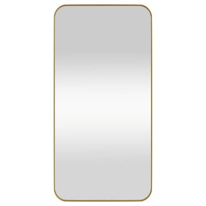 Miroir Mural Doré - 83 X 63 Cm - Rectangle - Bon état