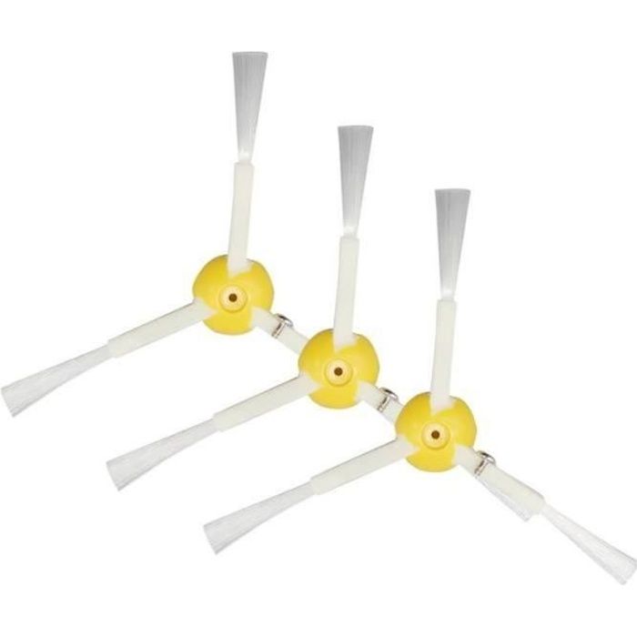 3 Brosses Latérales Pour IRobot Roomba 500 600 700 - Compatible 510-790, Nettoyage Optimal