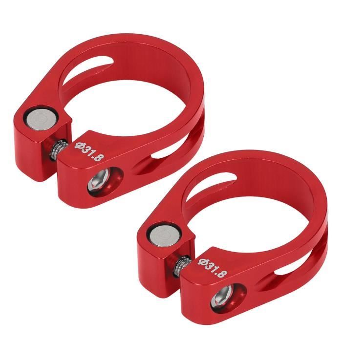 Pince tige de selle vélo dégagement rapide 31 8mm et 34 9mm pour VTT