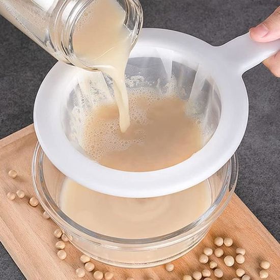 Lot De 6 Passoires Fines En Nylon Avec Crochets - Mailles 80, 100, 120, 200, 300, 400 - Pour Filtrer Jus, Lait, Vin, Café, Huile - Idéal Cuisine Et Bar