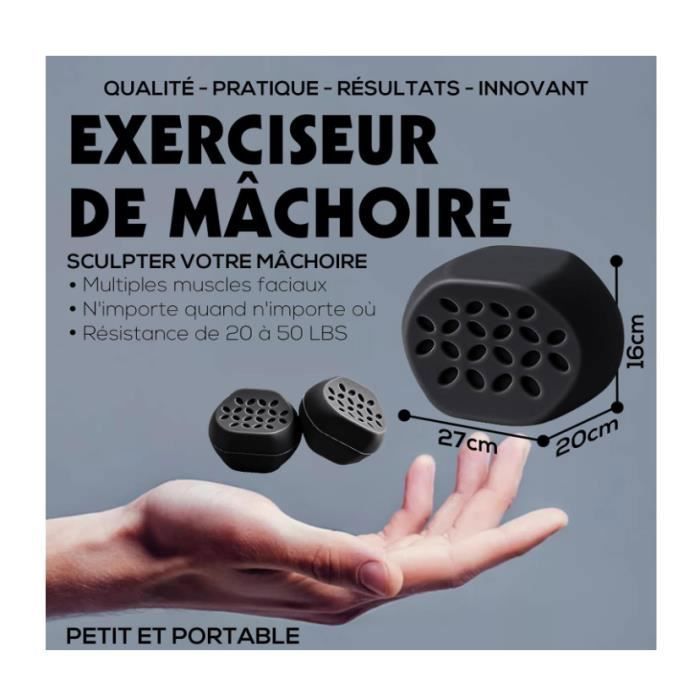 Exerciseur De Mâchoire OGS Jaw Exerciser 2.0 - 3 Niveaux De Résistance, Silicone Sans BPA